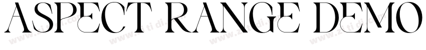 ASPECT RANGE DEMO Re字体转换 ASPECT RANGE DEMO Re字体转换
